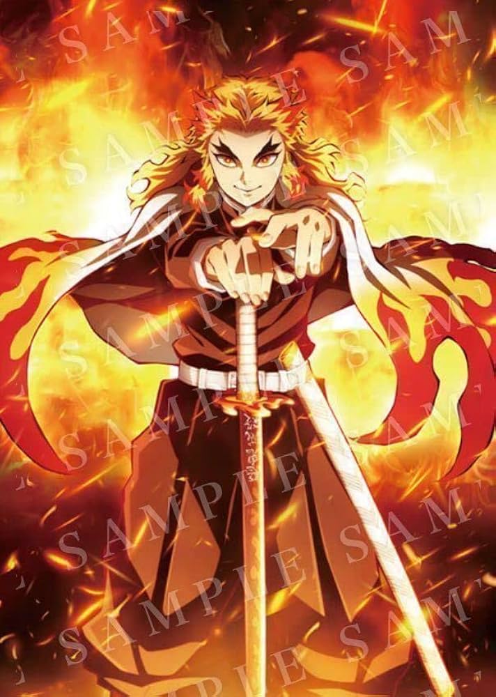 鬼滅の刃 ufotable dining B2原画ポスター 煉獄杏寿郎 無限列車 鬼滅の