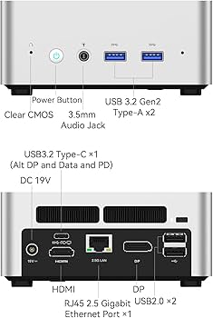 Amazon.com: MINISFORUM Venus Series UN1265 Mini PC, 12TH Gen Core