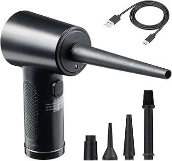 Amazon | サンワダイレクト 電動エアダスター 充電式 強力 ノズル5種類