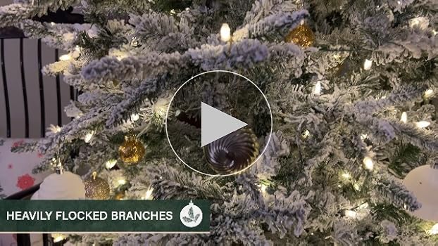 Amazon.com: Fraser Hill Farm 9-Ft. Mountain Pine Flocked