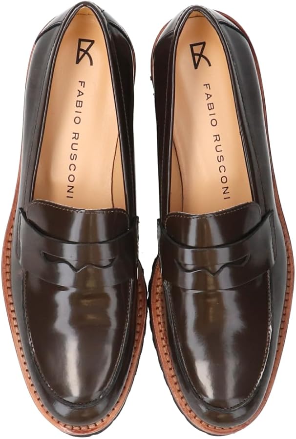 Amazon | [ファビオルスコーニ] ローファー EVAタンクソールモカ