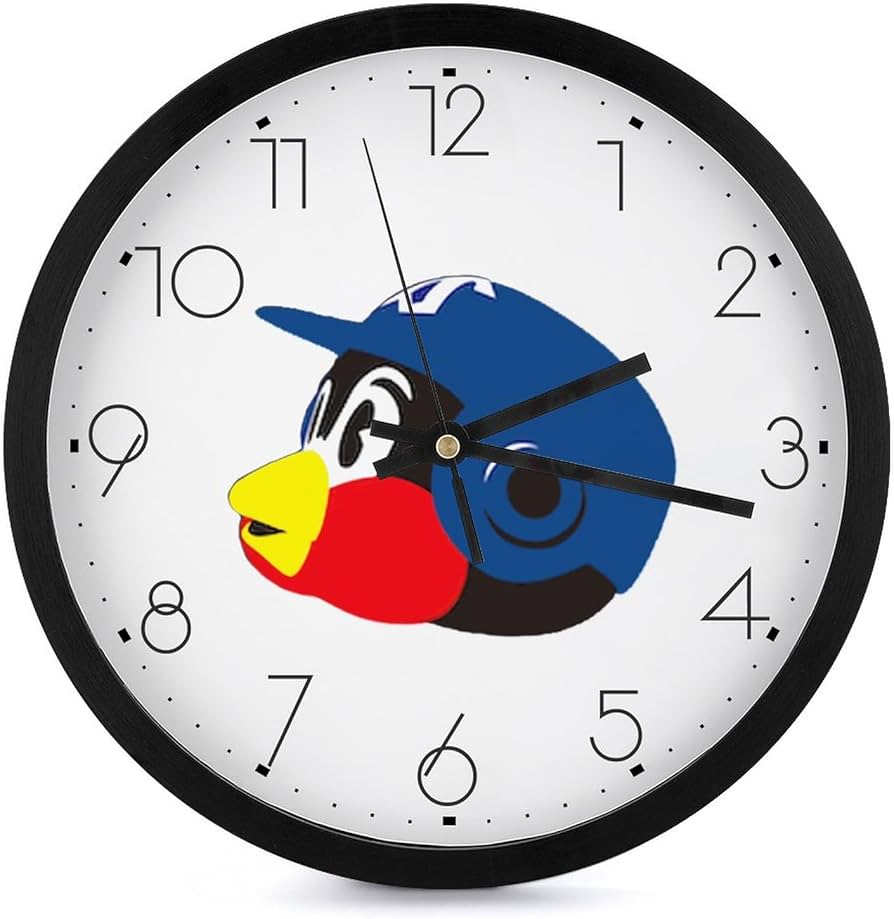 Amazon.co.jp: 時計 東京ヤクルトスワローズ つば九郎 掛け時計 かけ