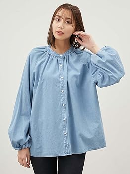 Amazon | [ミラオーウェン] 2wayデニムボウタイブラウス 09WFB251119