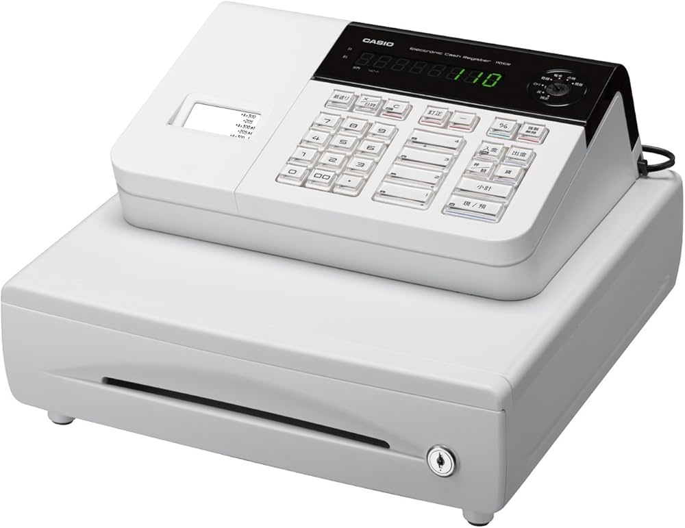 Amazon | カシオ レジスター 4部門 小型ドロア 110ER | レジスター本体