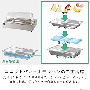 Amazon.co.jp: コールド チェーフィングディッシュ ステンレスタイプ