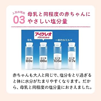 Amazon.co.jp: アイクレオ バランスミルク 800g×8缶 江崎グリコ