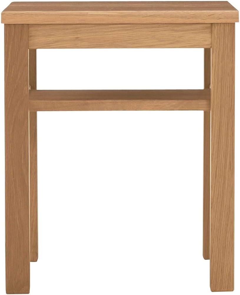 Amazon｜無印良品 木製サイドテーブルベンチ/板座/オーク材 幅37×奥行