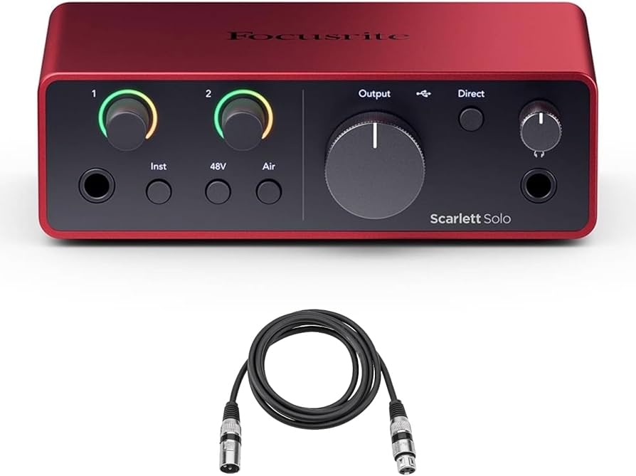 Amazon.com: Scarlett Solo 4th Gen USB Audio Interface with XLR
