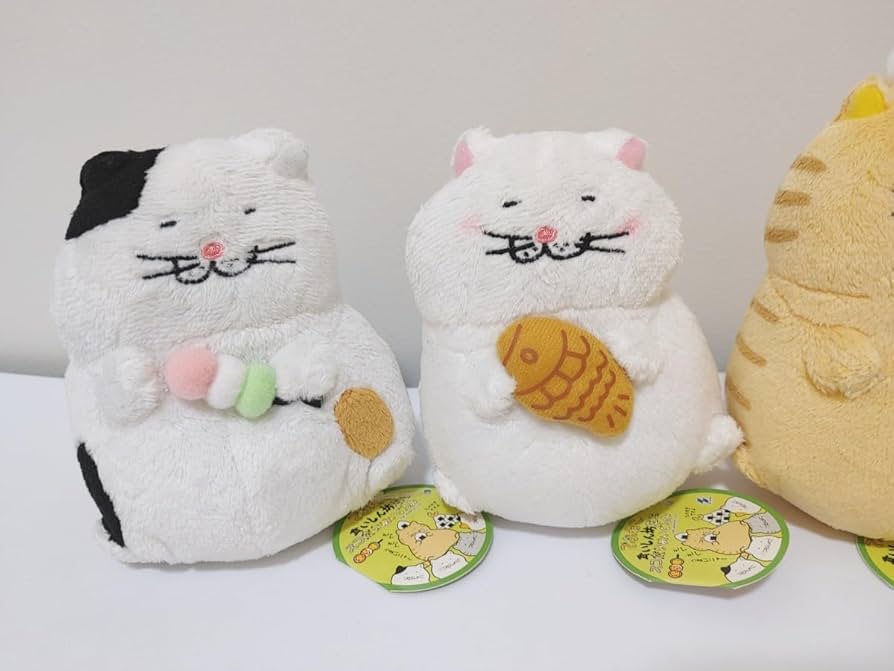 Amazon.co.jp: でぶねこ 食いしん坊 ミニスコ座りマスコット 全種類