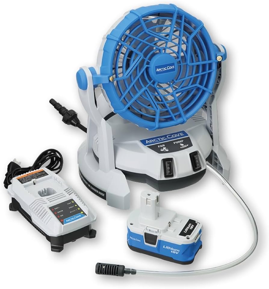 Amazon.co.jp: Arctic Cove 屋外での熱中症対策用 充電式 コードレス