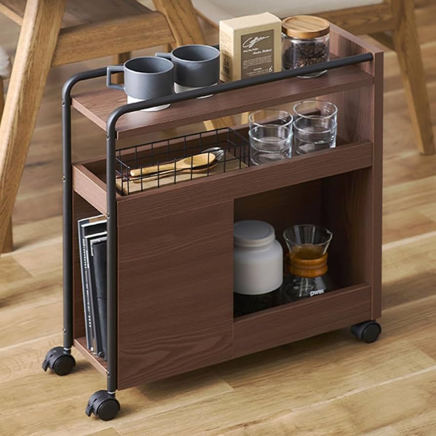 Amazon｜アイリスオーヤマ ダイニングワゴン キッチンワゴン 隙間収納