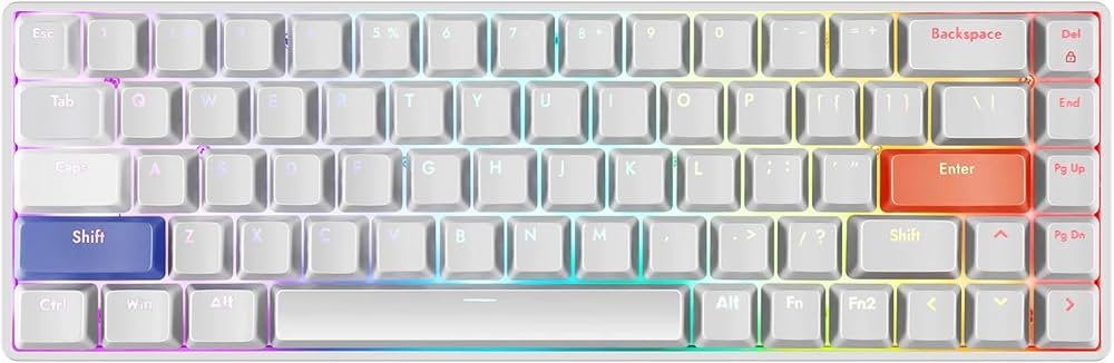 Amazon | DrunkDeer G65 eスポーツゲーミングキーボード、ラピッド