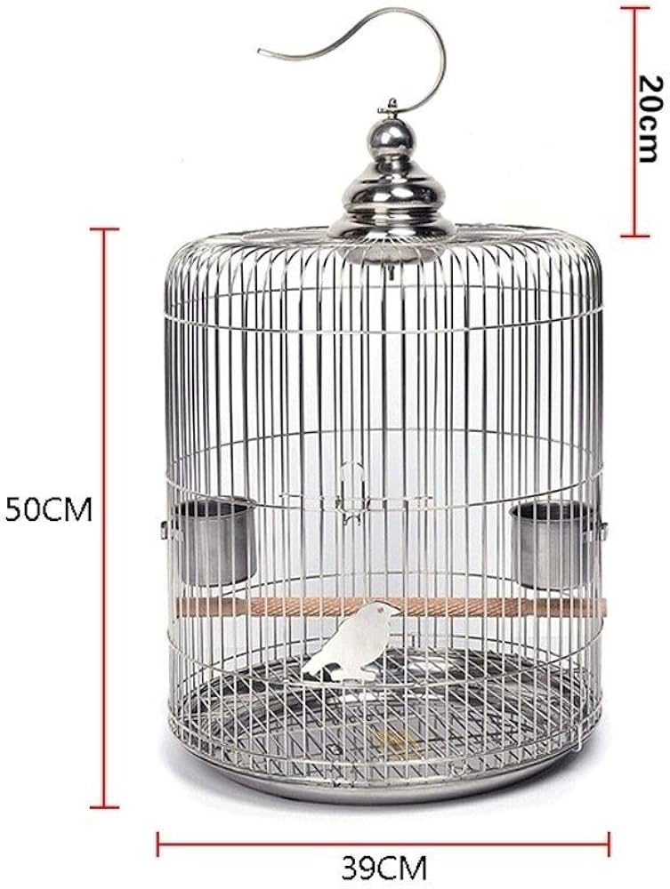 Amazon | 鳥かご・ケージ バード用品ステンレススチールラウンドバード