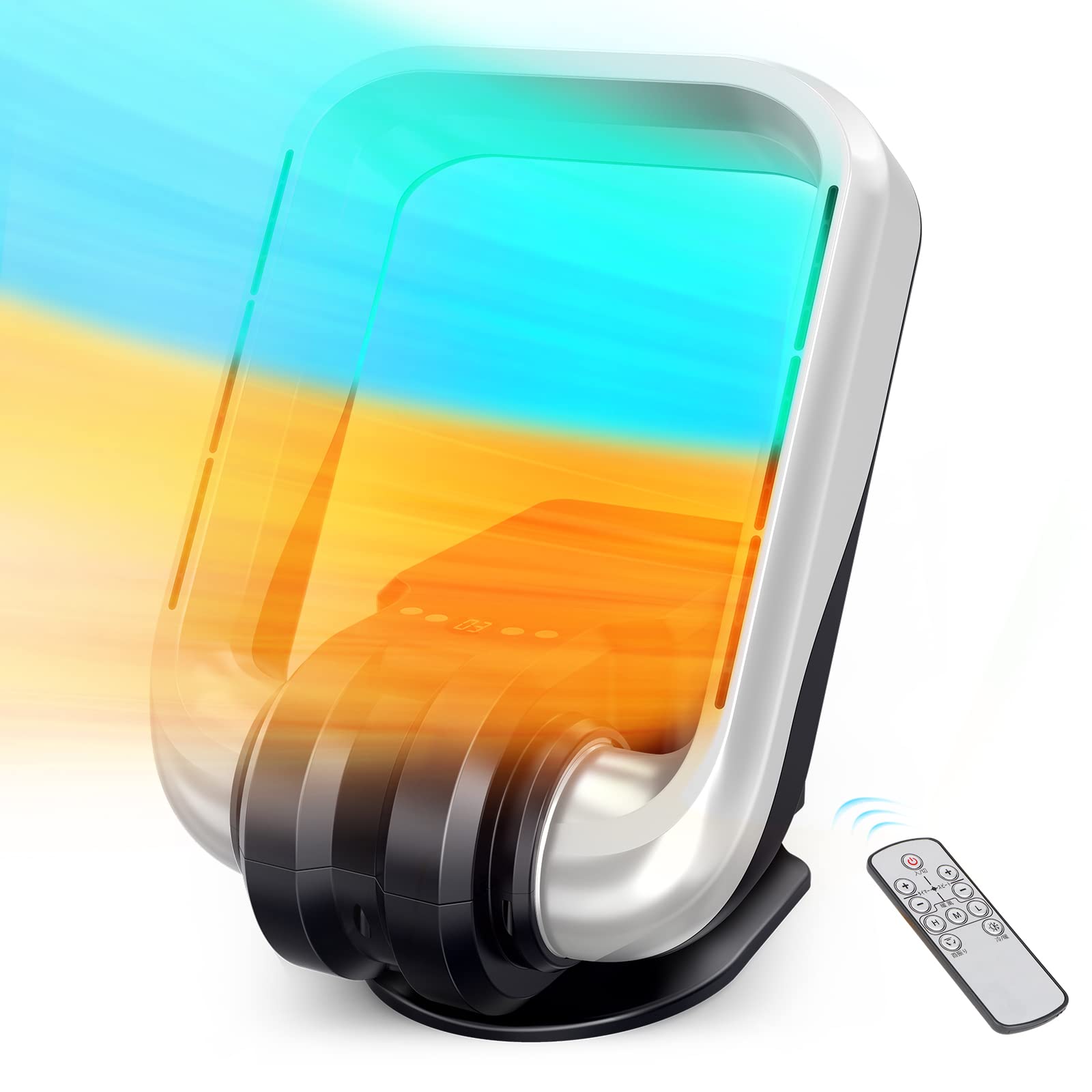 Amazon | セラミックファンヒーター 羽根なし hot+cool 暖房器具