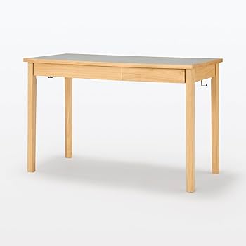 Amazon.co.jp: 無印良品 木製デスク グレー 幅110×奥行55×高さ70cm