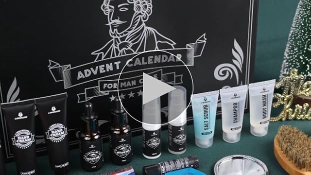 Amazon.com: Mens Advent Calendar Gift Set, Lionmane Beard Care Set