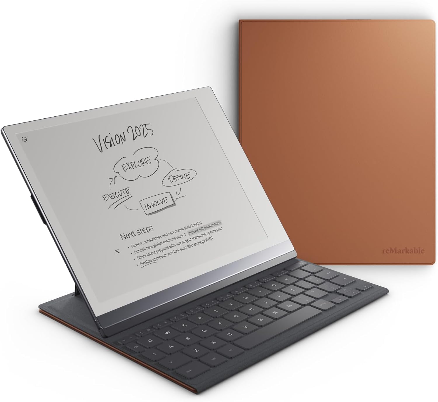 Amazon.com: reMarkable 2 Type Folio - Brown | Keyboard for The rM
