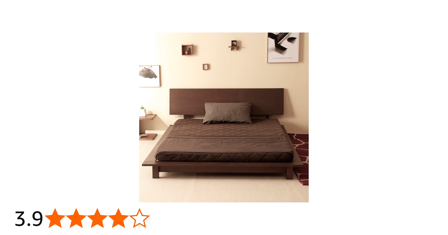 Amazon｜「木製ローベッドフレーム THETA（シータ）」 天然木 ベッド