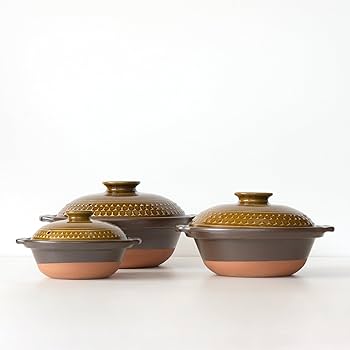 Amazon｜萬古焼 土鍋 一人用 6号 S 700ml 電子レンジ オーブン 直火