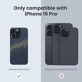 Amazon.com: pitaka Case for iPhone 15 Pro Compatible with MagSafe