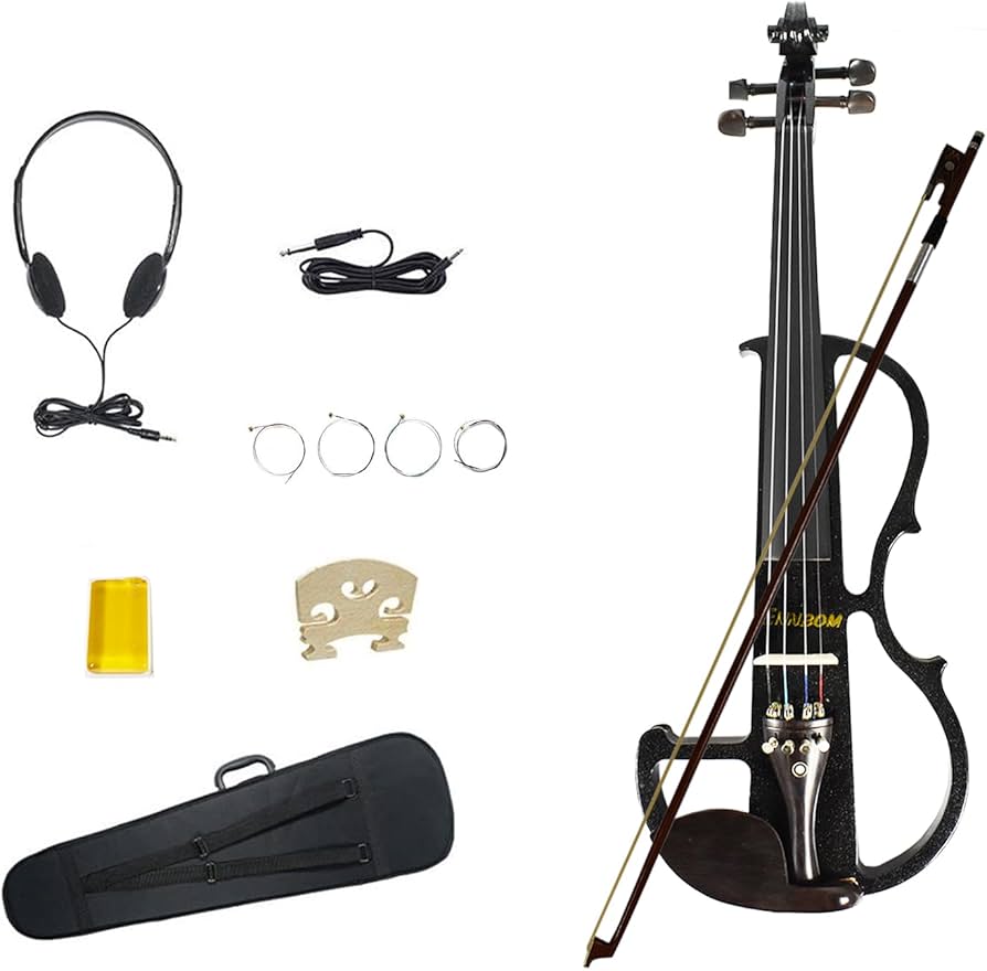 Amazon | Ennbom エレキヴァイオリン エボニー サイレント バイオリン