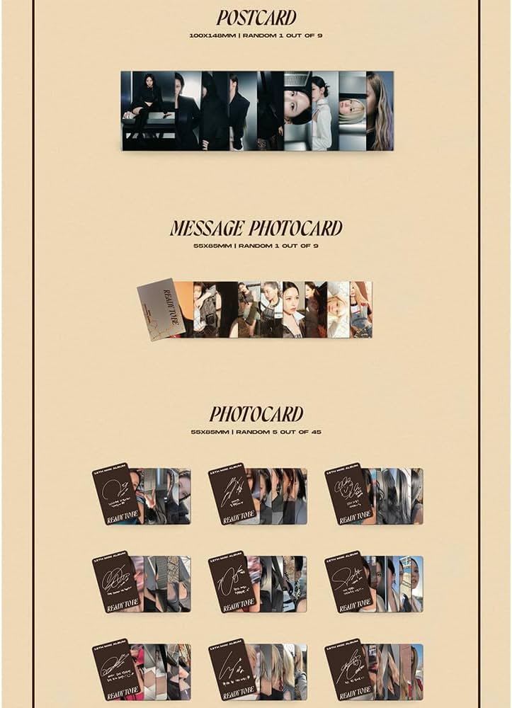 Amazon.com: TWICE - READY TO BE 12th Mini Album+Pre-Order Benefit+