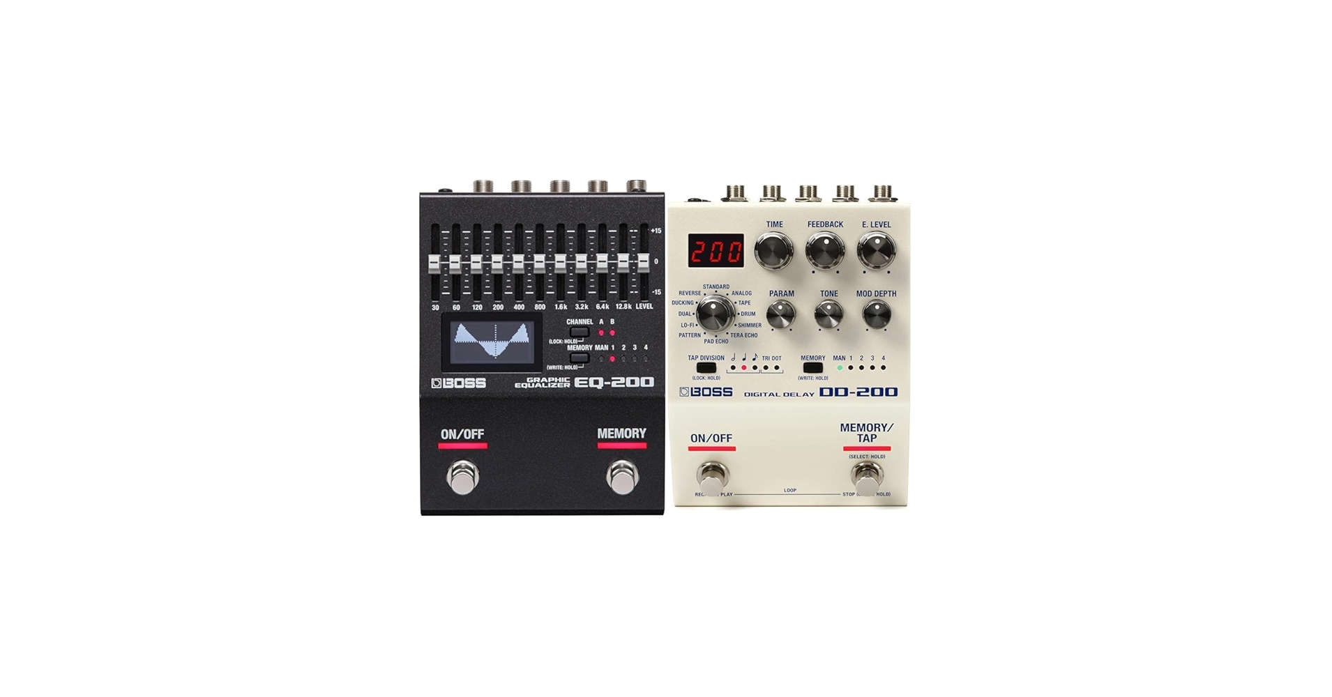 Amazon.com: Boss EQ-200 Graphic Equalizer Pedal & DD-200 Digital