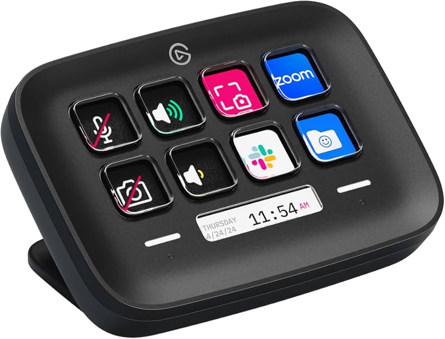 Elgato Stream Deck Neo (Black) - 8 Customizable Buttons, 2 Touch