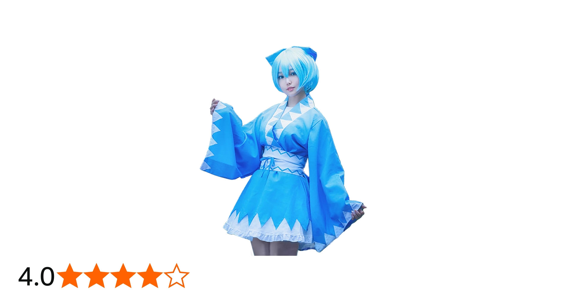 Amazon.co.jp: [milky time] ウィッグ付き 東方 チルノ コスプレ 衣装