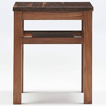 Amazon｜無印良品 木製サイドテーブルベンチ/板座/ウォールナット材 幅