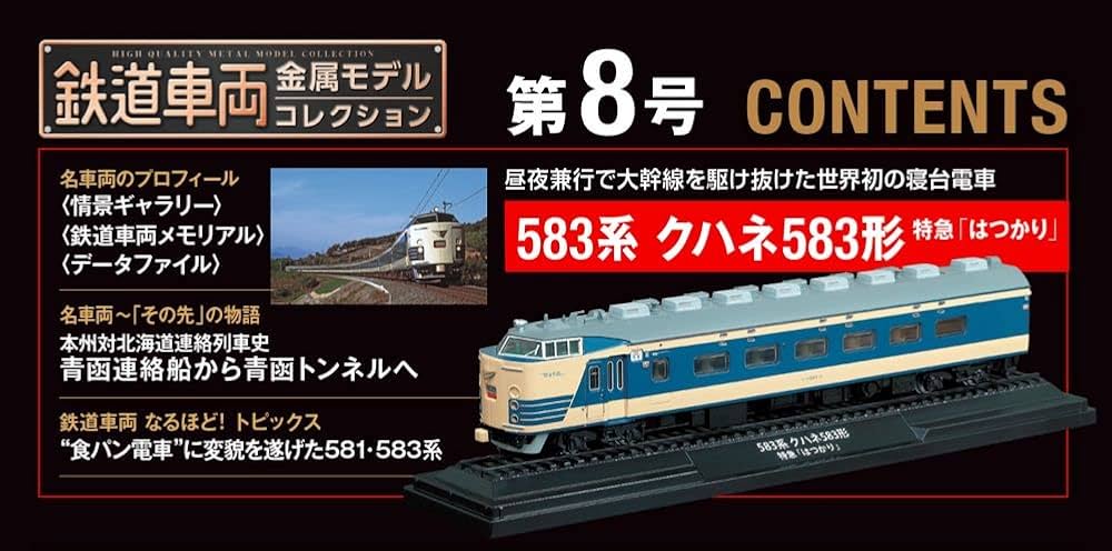 鉄道車両 金属モデルコレクション 8号 (583系 クハネ583形 特急「は