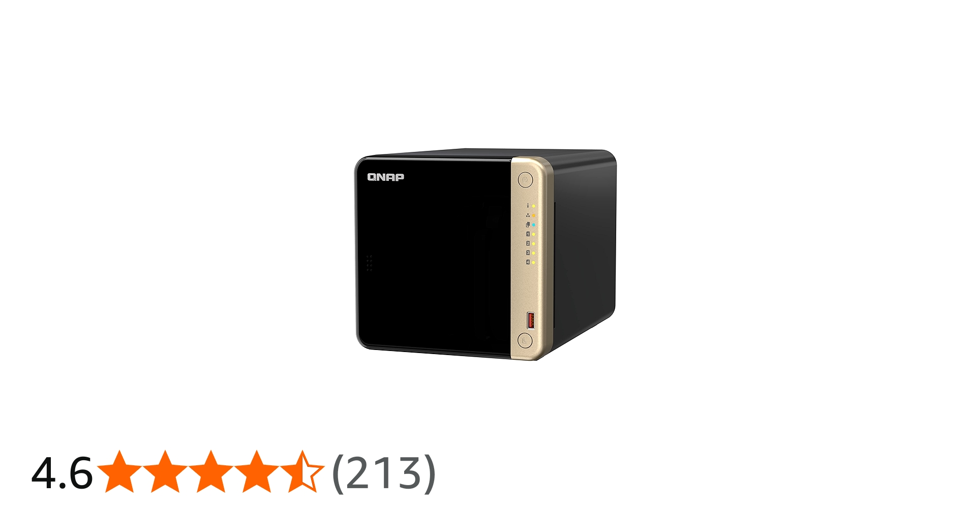 QNAP TS-464-8G-US 4 Bay High-Performance Desktop NAS with Intel