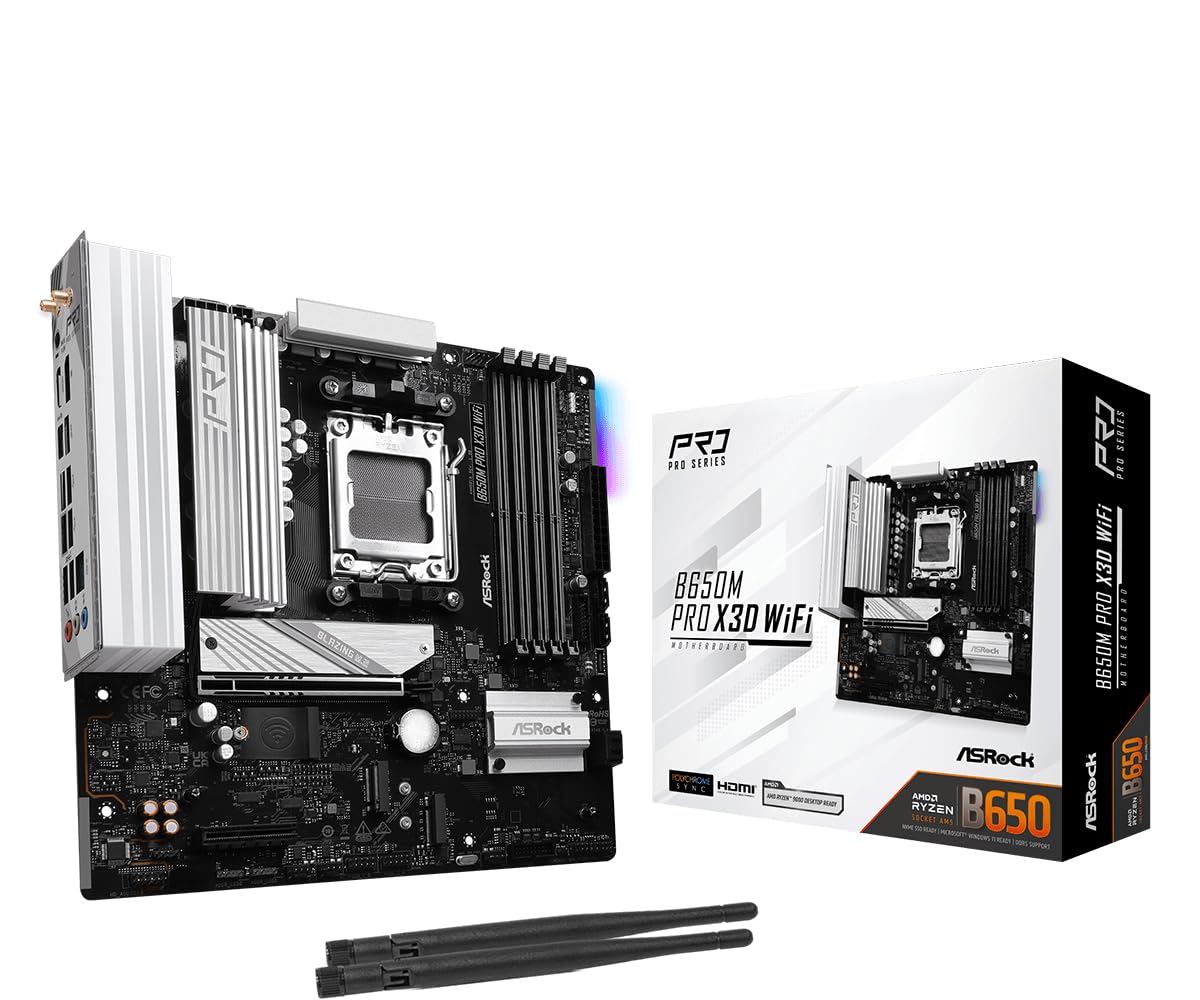 Amazon.com: ASRock B650M Pro X3D WiFi AMD AM5 Micro-ATX