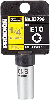 Amazon | プロクソン(PROXXON) E型トルクスビットソケット 1/4