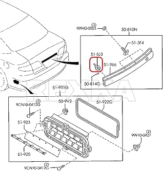 Amazon.com: Rexka 51pcs Door Trim Panel Retainer Clips for Mazda