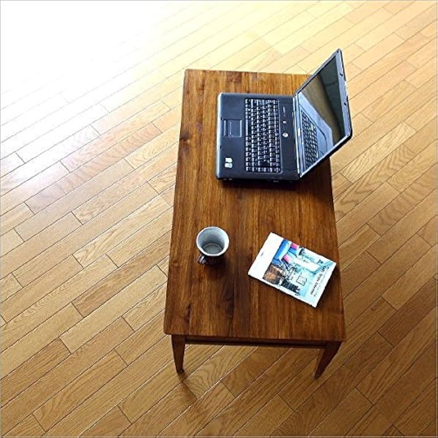 Amazon.co.jp: パソコンデスク 机 木製 書斎机 低い 低め PCデスク