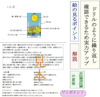 Amazon.co.jp: ④タロットカード78枚絵柄読み解き解説書占いオリジナル