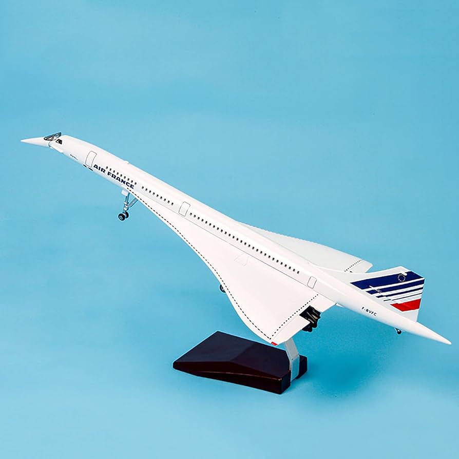 Amazon.co.jp: 1:125スケールジェットモデル飛行機コンコルドフランス