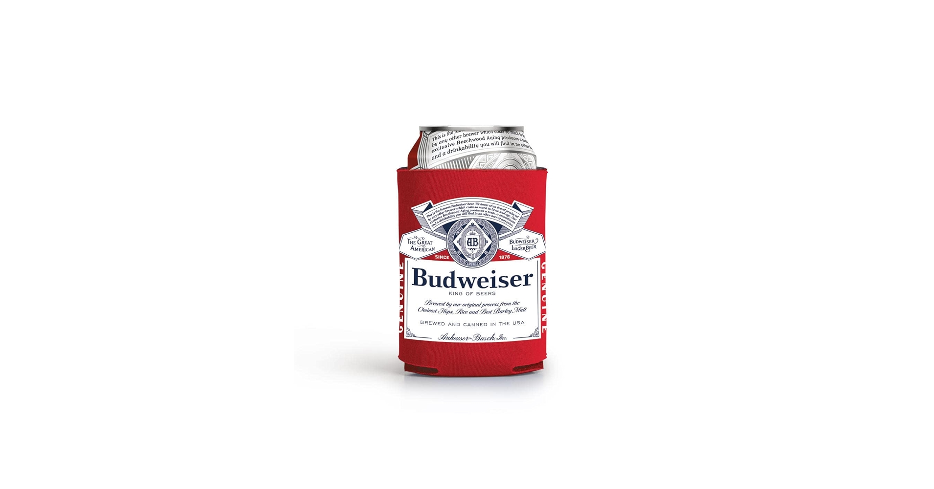 Amazon.com: Budweiser Signature 12 Ounce Can Cooler - Set of 2