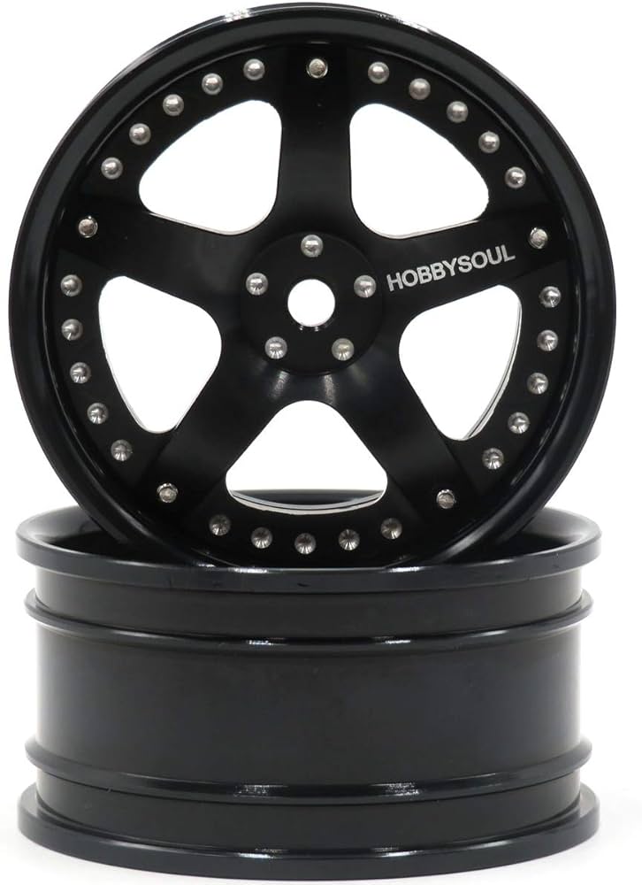 Amazon.com: hobbysoul 2pcs RC 1/10 Aluminum Alloy Wheel Rims Hex