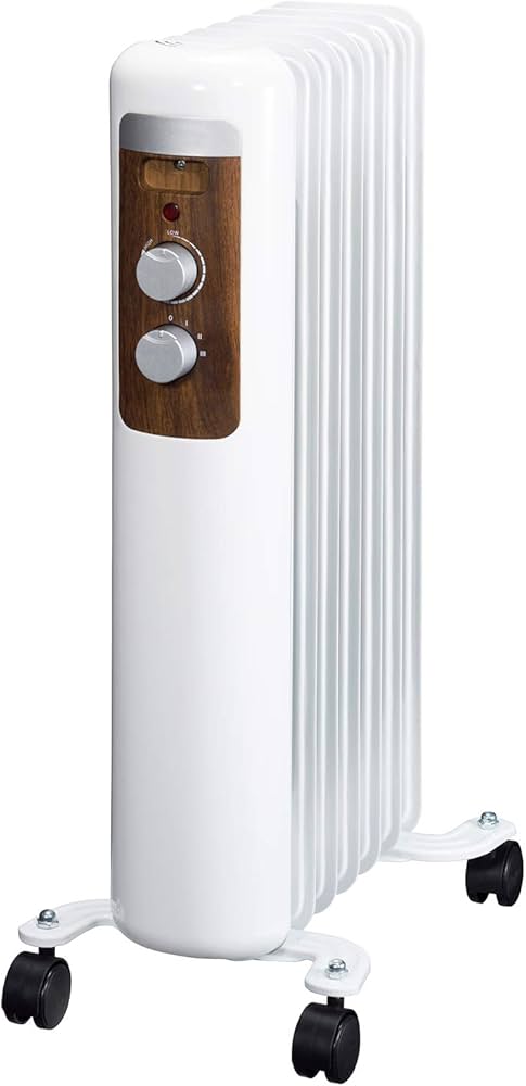 Amazon | ROOMMATE 7枚フィンオイルヒーター ホワイト RM-94H-WH
