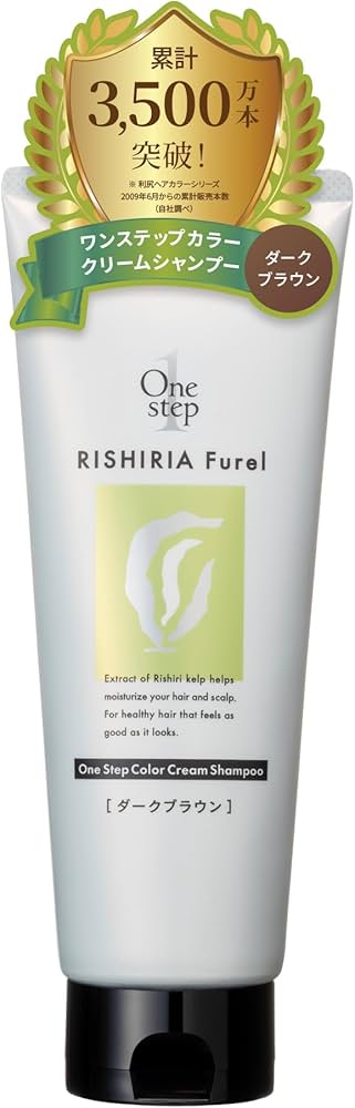 Amazon.co.jp: RISHIRIA Furel One Step Color Cream Shampoo (Dark