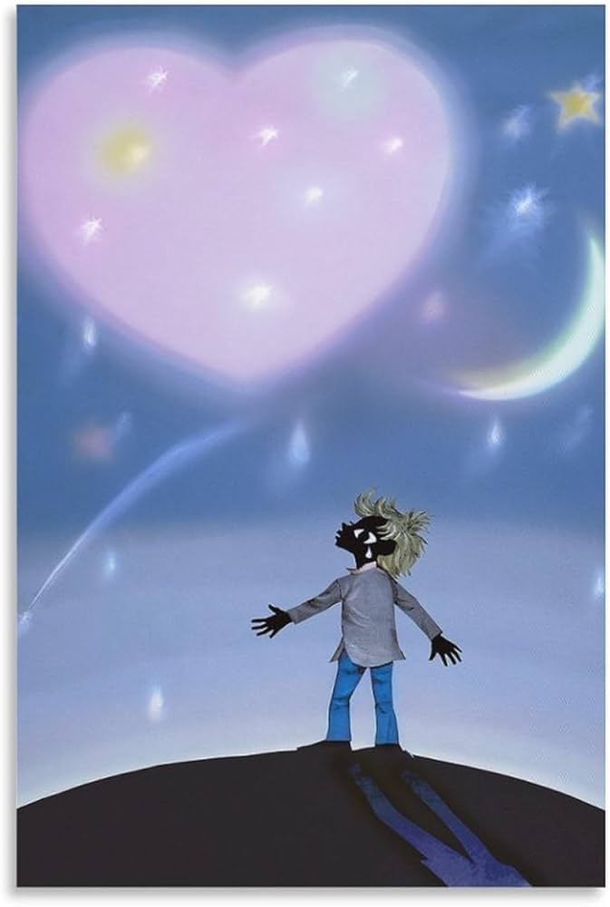 Amazon.co.jp: 藤城清治 上を向いて歩こう 絵画 ポスター 工芸品の装飾