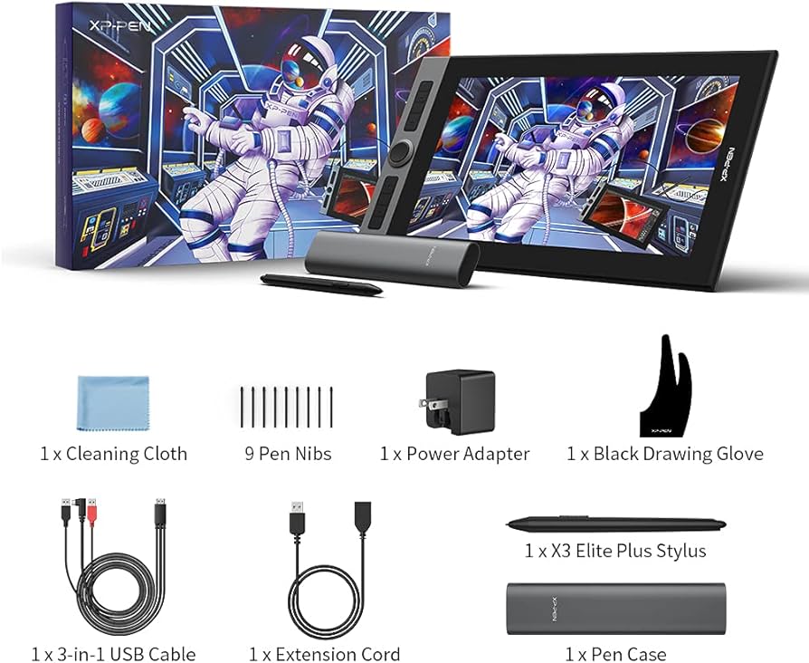 Amazon | スクリーン付き描画タブレット XPPen Artist Pro 16 描画