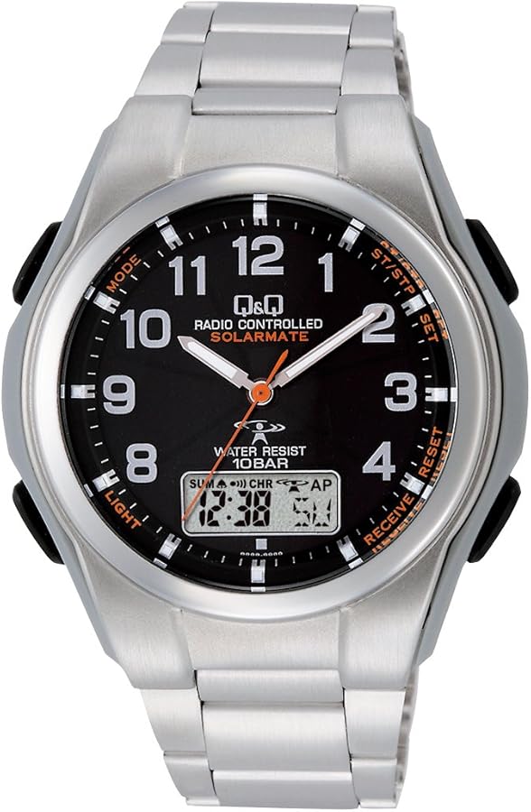 Amazon.co.jp: [シチズン Q&Q] 腕時計 アナログ 電波 ソーラー 防水