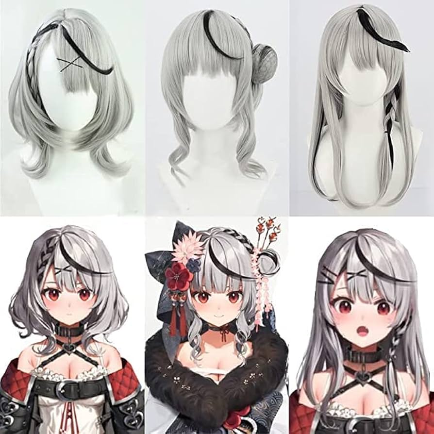 Amazon.co.jp: 沙花叉クロヱ コスプレ ウィッグ ネット付き : ホビー