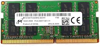 MICRON 16GB SO-DIMM DDR4 Dual 2RX8 PC4-19200 2400MHZ Memory