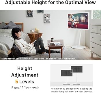 Amazon.com: WALL Seven Stand A2 Low Type | Minimalist Rolling TV