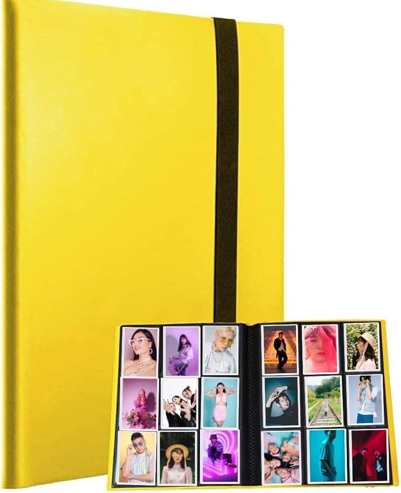 Amazon.co.jp: チェキ用ポラロイド用ミニアルバム (360枚, 黄色