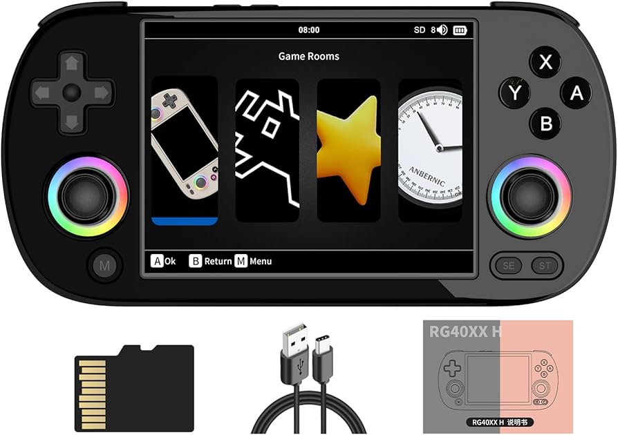 Amazon.com: RG40XX H Retro Handheld Game Console 4.0-inch IPS